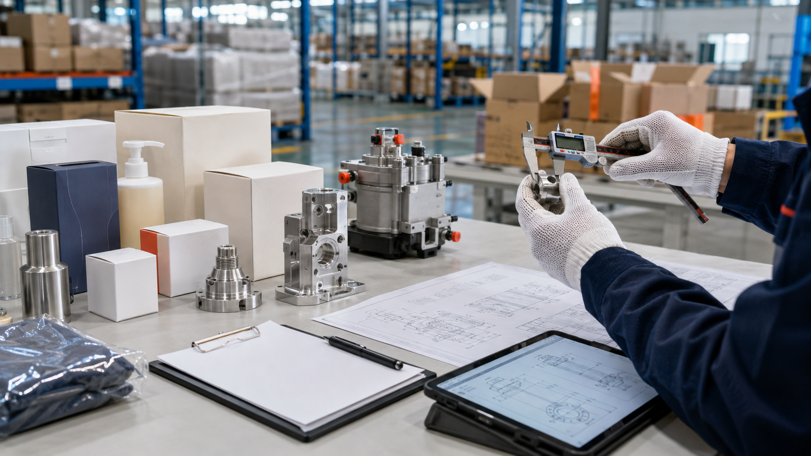 Quality inspection of packaged goods and precision components